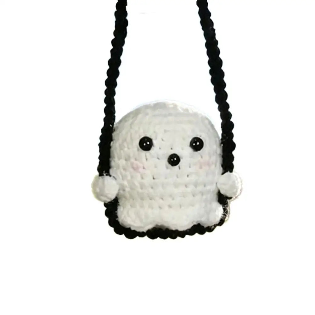 Halloween Crochet Car Pendant | Rearview Mirror Ornament Gift B – Car Accessories | MotorWorld Marketplace