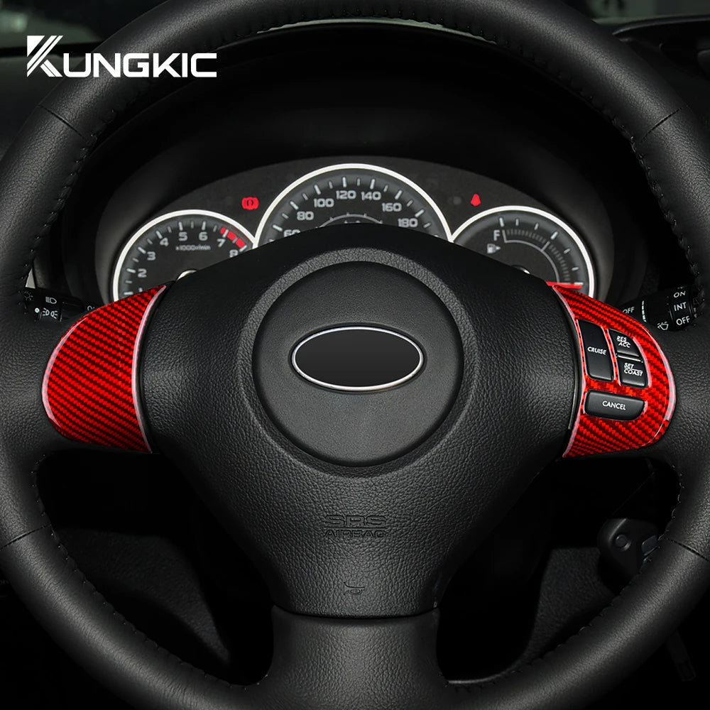 Real Carbon Fiber Steering Wheel Trim for Impreza 09-11 – Car Accessories | MotorWorld Marketplace
