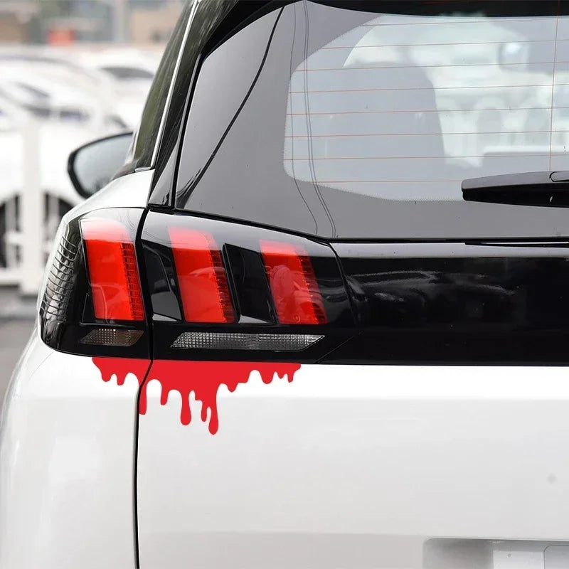 Red Blood Drip Car Sticker 14x5cm Waterproof Halloween Decor – Car Accessories | MotorWorld Marketplace