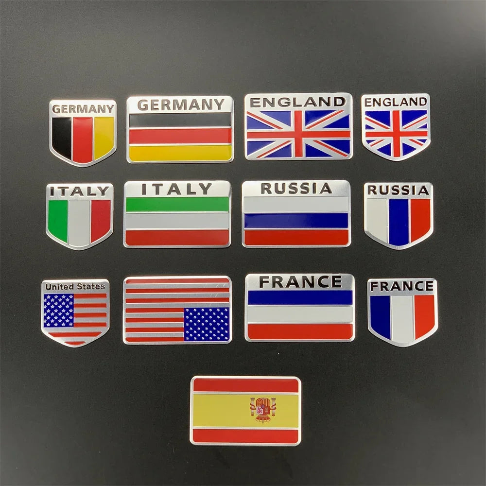 Premium National Flag Stickers, Exalt
