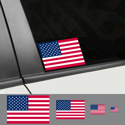 USA Flag Vinyl Car Decal – Custom Door & Window Sticker