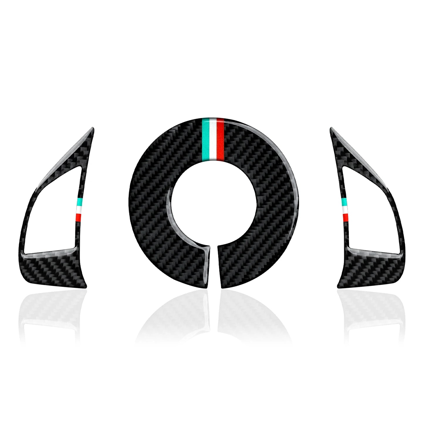 Carbon Fiber Steering Wheel Trim for Fiat 500/595 2007-2019 black – Car Accessories | MotorWorld Marketplace