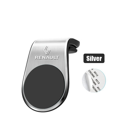 Metal Magnetic Car Phone Holder Auto Logos for Renault