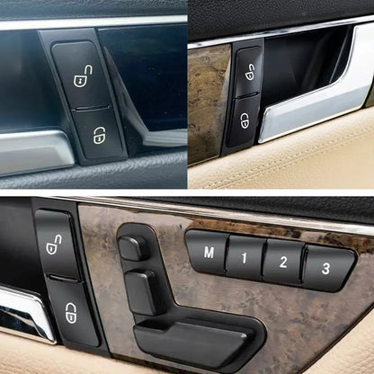 Mercedes W204/W212 Door Lock Switch Cover Set 4-Door
