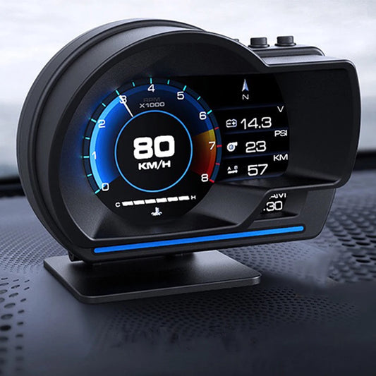 A501 OBD2 HUD Turbo Gauge, RPM, Water/Oil Temp, Alarm – Car Accessories | MotorWorld Marketplace