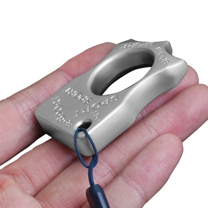 Boucle multifonctionnelle pour clé de voiture avec brise-vitre – Crochet d'autoprotection portable pour une utilisation en cas d'urgence