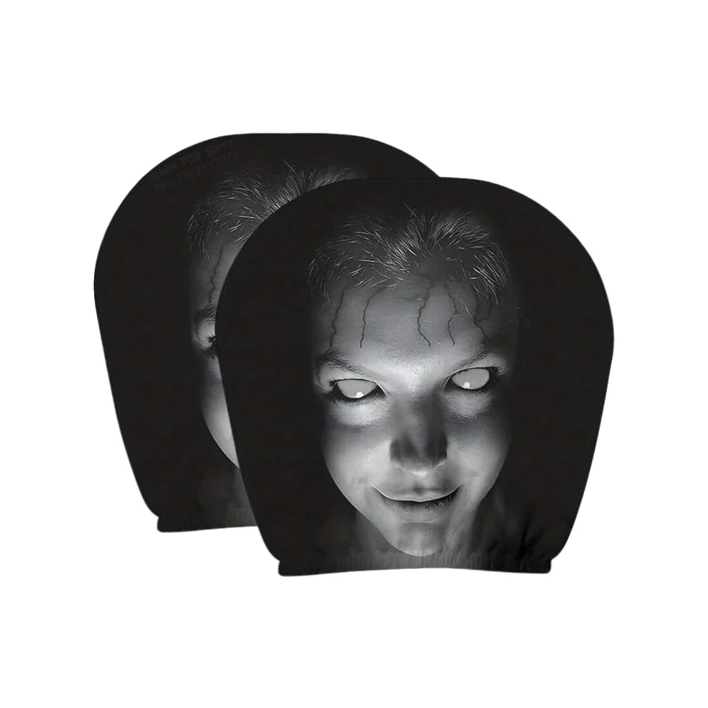 Ghost Face Universal Headrest Covers – Halloween Car Upgrade 2 PCS A – Car Accessories | MotorWorld Marketplace