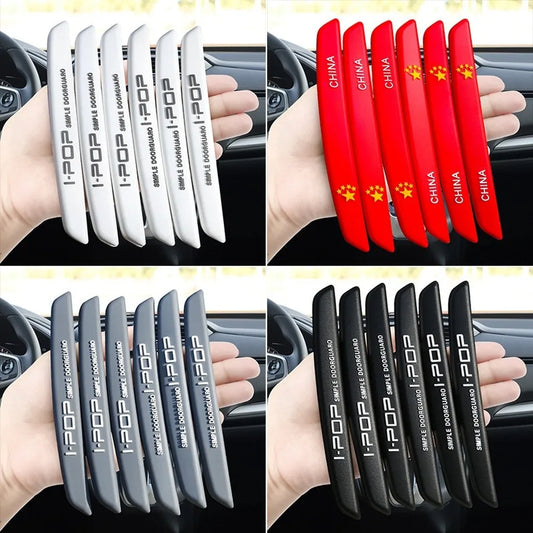 6Pcs Car Door Edge Guard Trim Strip for Audi BMW – Anti-Scratch