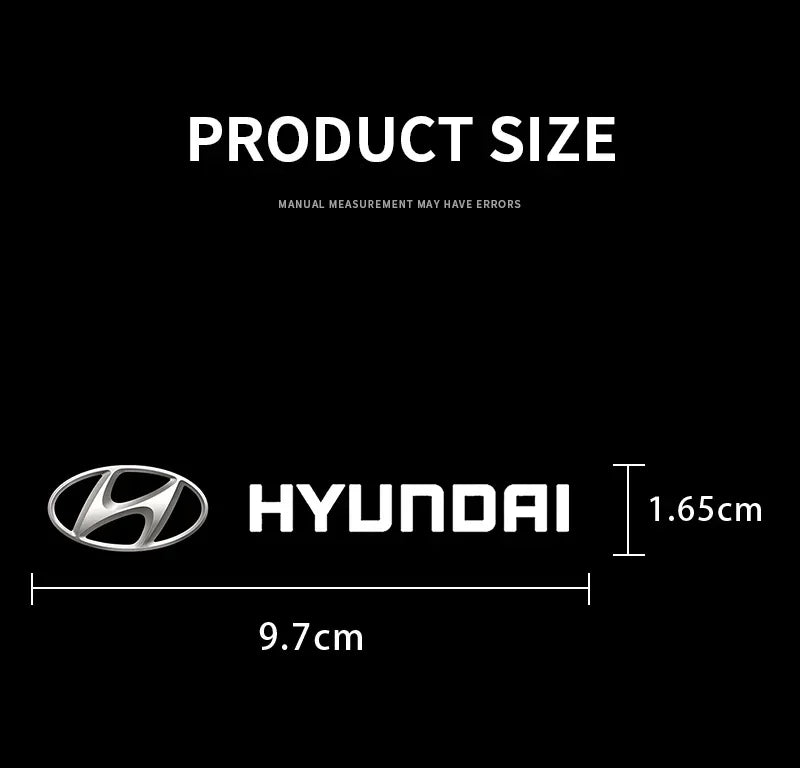 Heat-Resistant Brake Caliper Badge Stickers for Hyundai