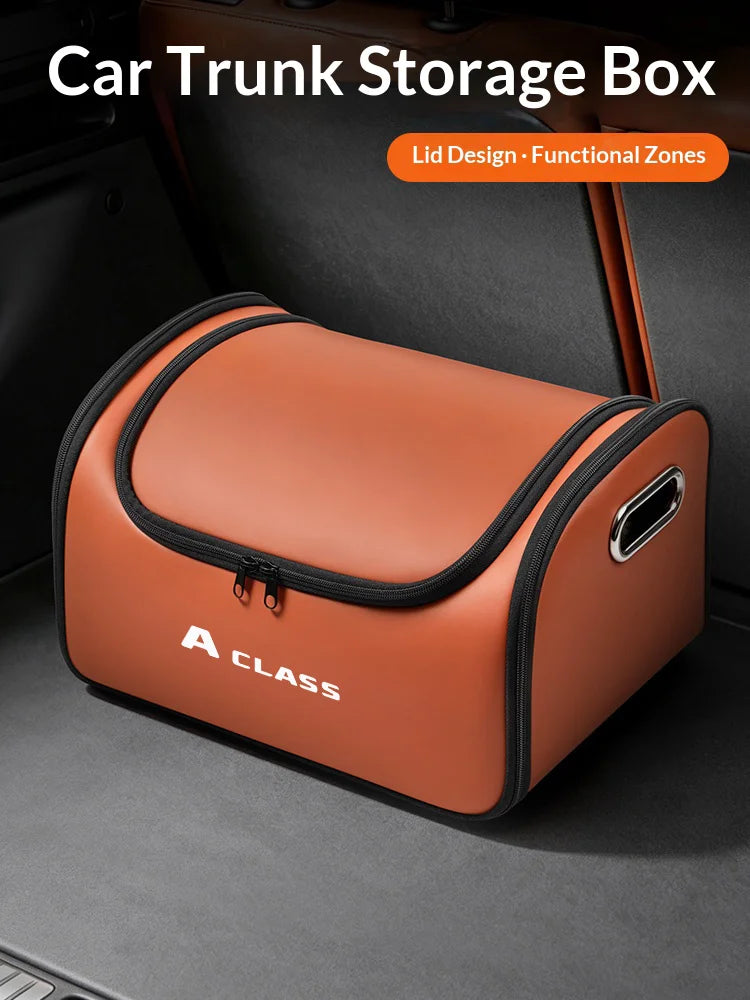 Mercedes A Class Leather Trunk Organizer Folding Storage Box – Car Accessories | MotorWorld Marketplace