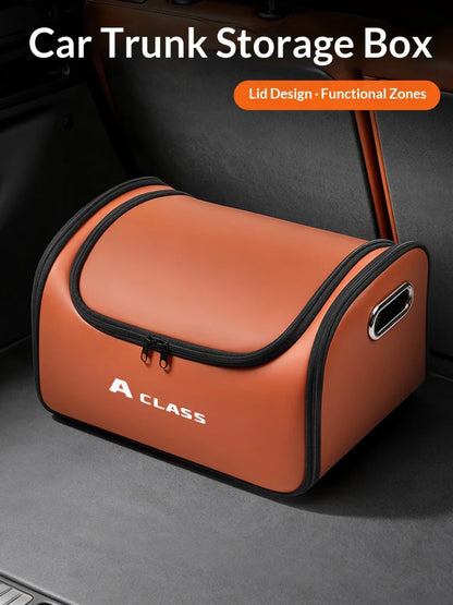 Mercedes A Class Leather Trunk Organizer Folding Storage Box – Car Accessories | MotorWorld Marketplace