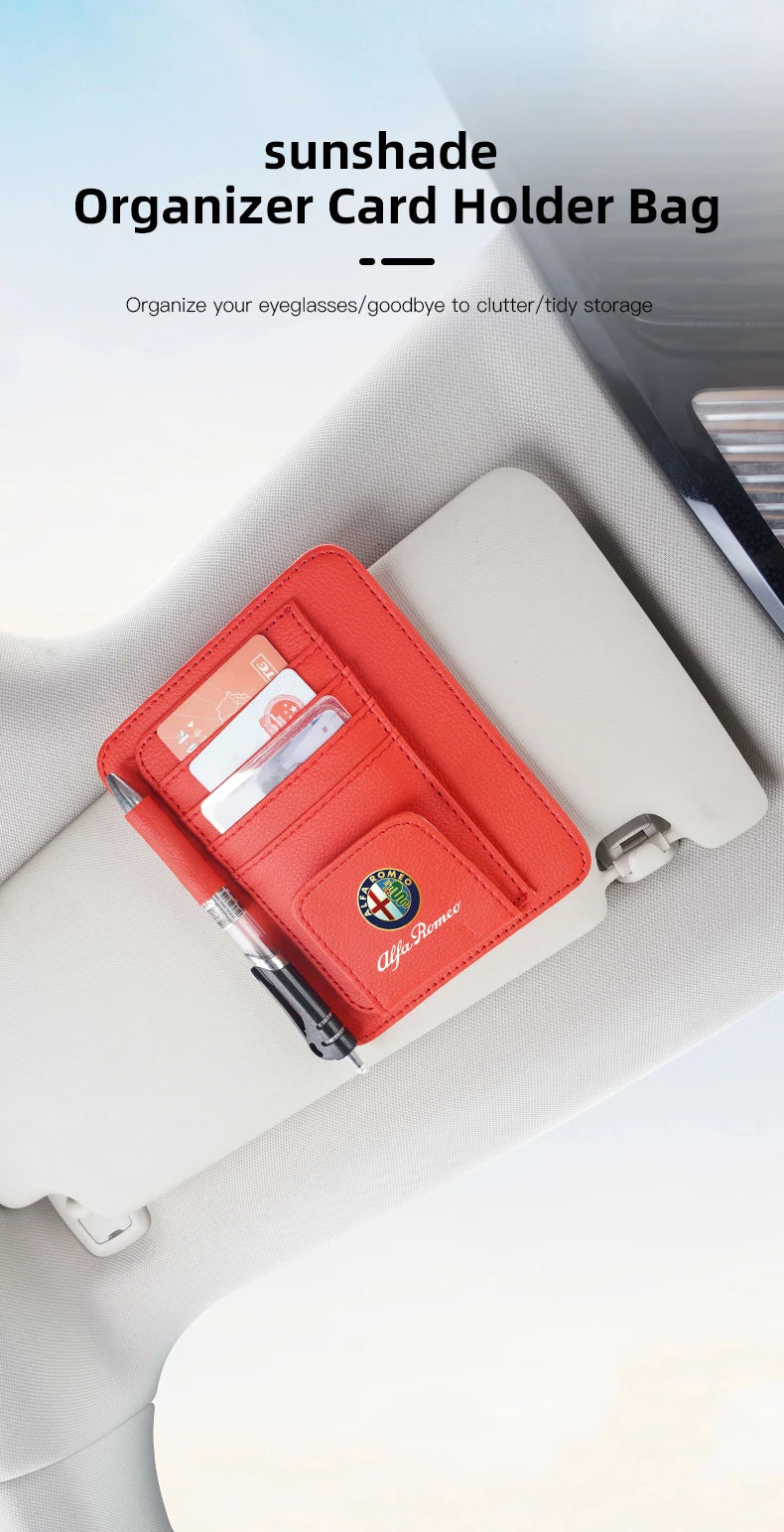 Alfa Romeo Sun Visor Organizer Clip—Pro Storage Solution