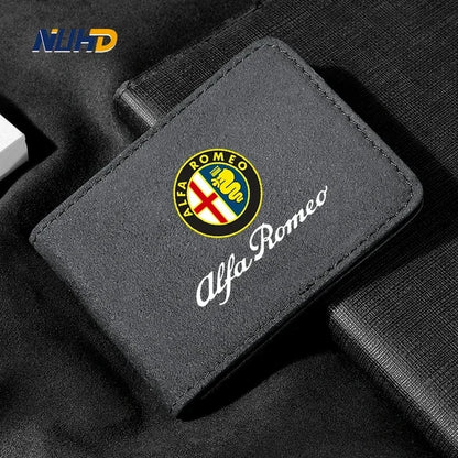 Premium Suede License Holder for Alfa Romeo Giulia & More