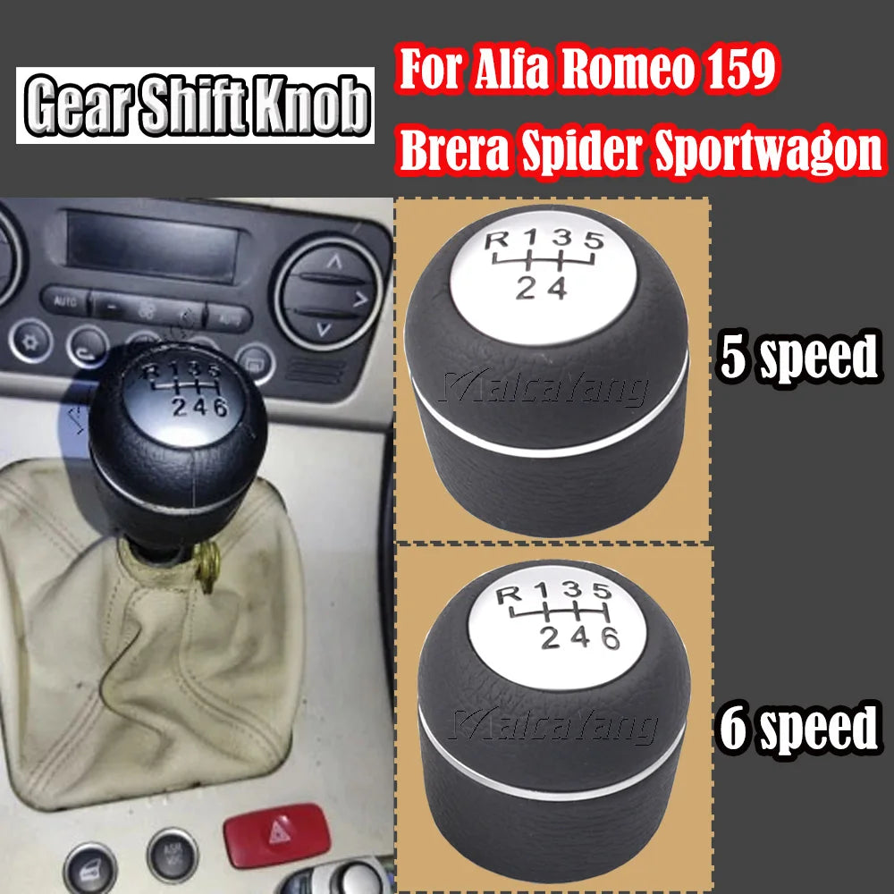 Durable Gear Shift Knob for Alfa Romeo 159/Brera/Spider – Car Accessories | MotorWorld Marketplace