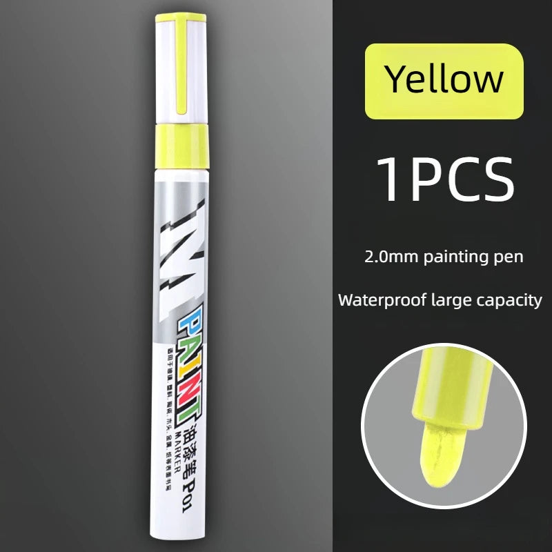 Car Paint Scratch Repair Pen Waterproof Marker – Multi-Color Yellow – Car Accessories | MotorWorld Marketplace