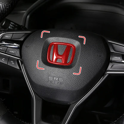 Honda Steering Wheel Badge Sticker - Mugen Style, 1Pc
