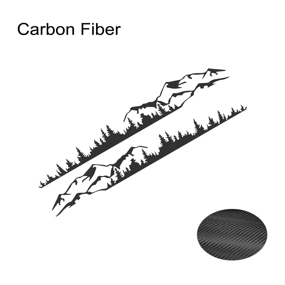 Forest Mountain Vinyl Decal for Ford Bronco TRX4 2021-2023 Carbon Fiber – Car Accessories | MotorWorld Marketplace