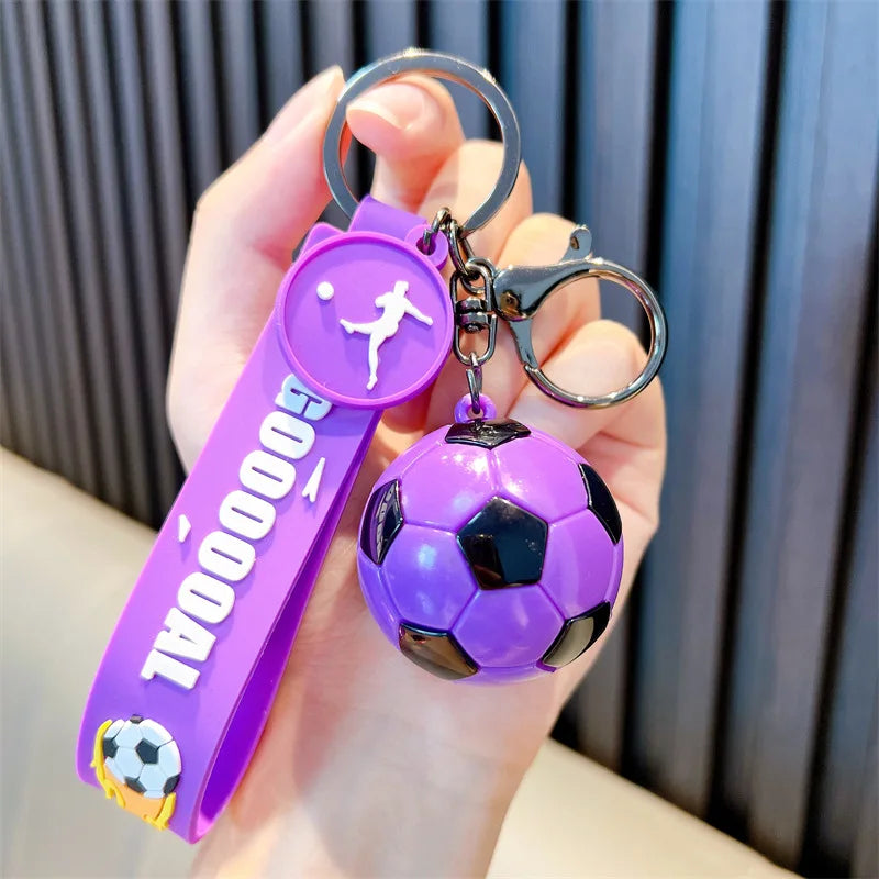 Football Keychain For Fan PVC Soft Glue Soccer Pendant Keychain Accessories Bag Decoration World Cup Souvenirs Key Chain Gifts 6-purple – Car Accessories | MotorWorld Marketplace