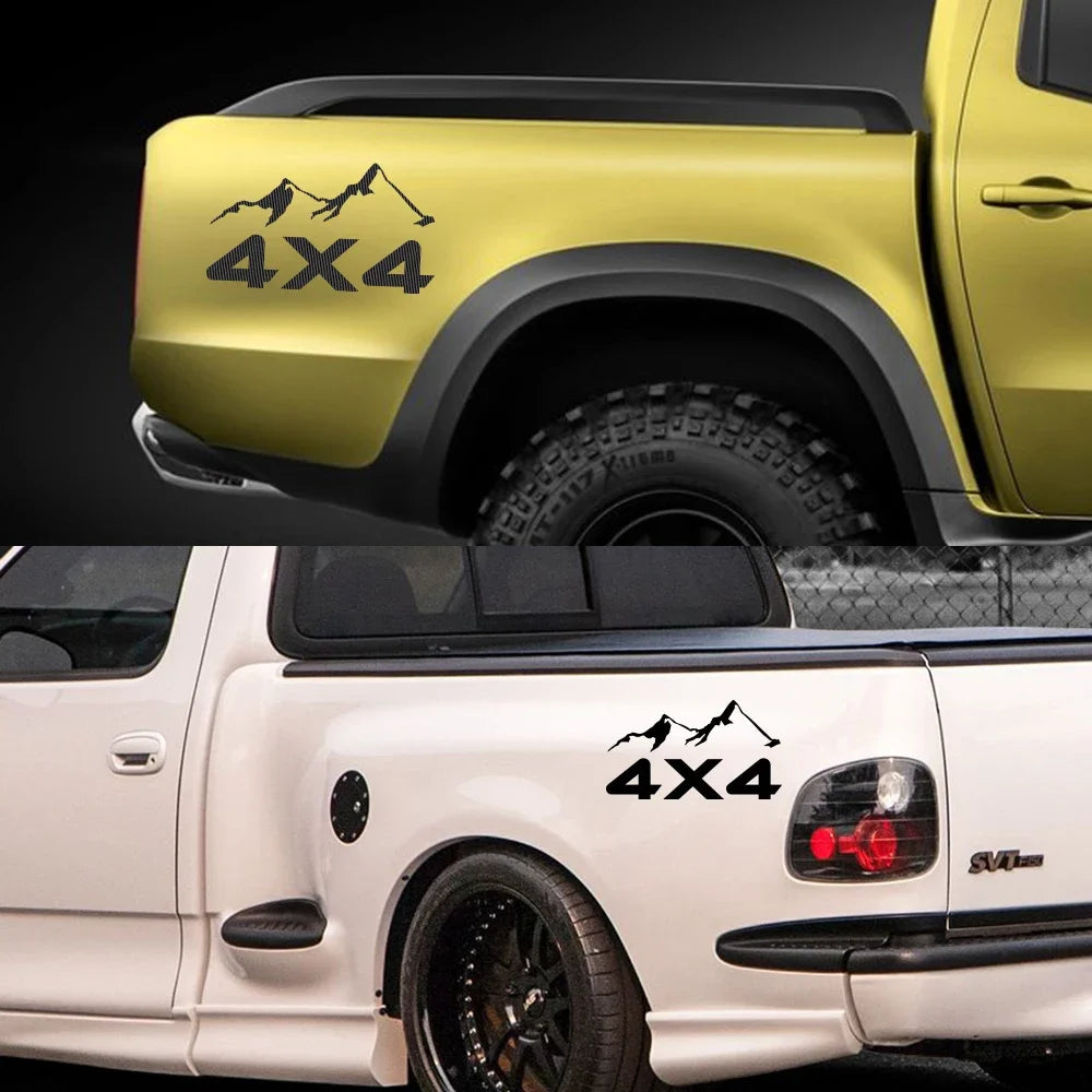 4X4 Mountain Vinyl Decal for Pickup Trucks – Pro Fit – Car Accessories | MotorWorld Marketplace