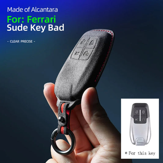 Alcantara Key Fob Cover for Ferrari 488/812/F8/SF90/Roma – Car Accessories | MotorWorld Marketplace