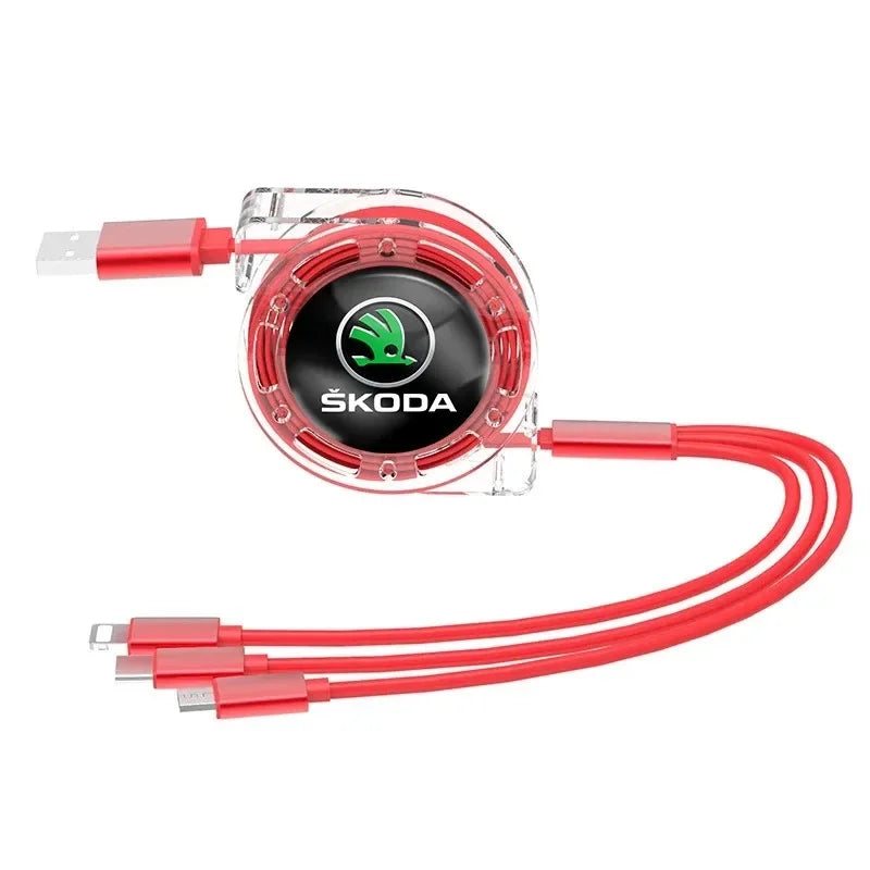 3-in-1 USB Type C Charger for Skoda