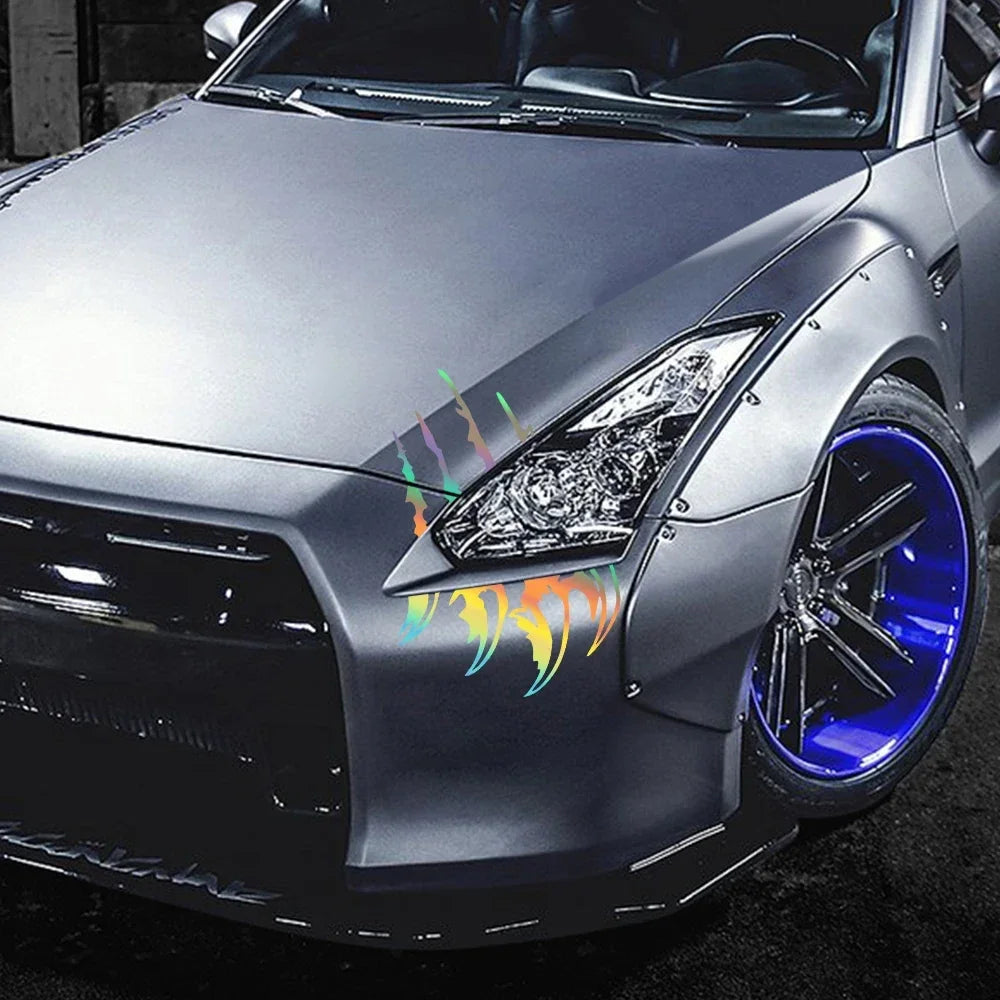 Universal Headlight Eyebrow Claw Decals – PVC, Pro Tuning – Car Accessories | MotorWorld Marketplace