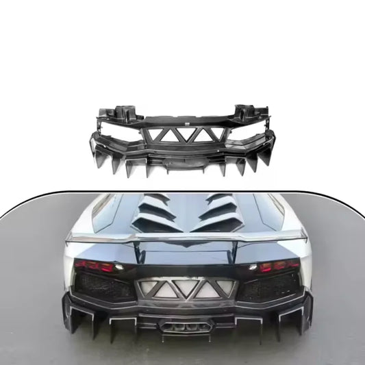 (NOT SOLD TO USA) Full Carbon Fiber DM Style Rear Bumper for Aventador LP700