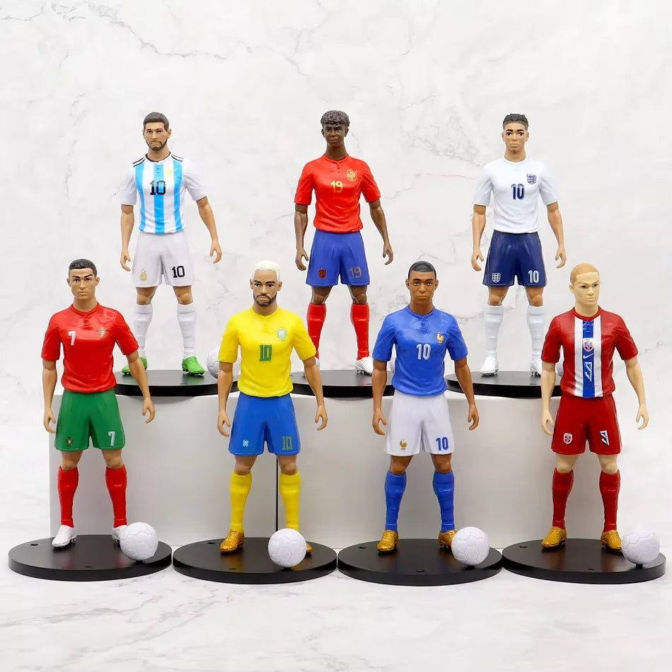 2026 New Football Star C.Ronaldo Messi Mbappe Model Dolls Cartoon Cute Action Figure Car Accessories Football Fans Gifts – Car Accessories | MotorWorld Marketplace
