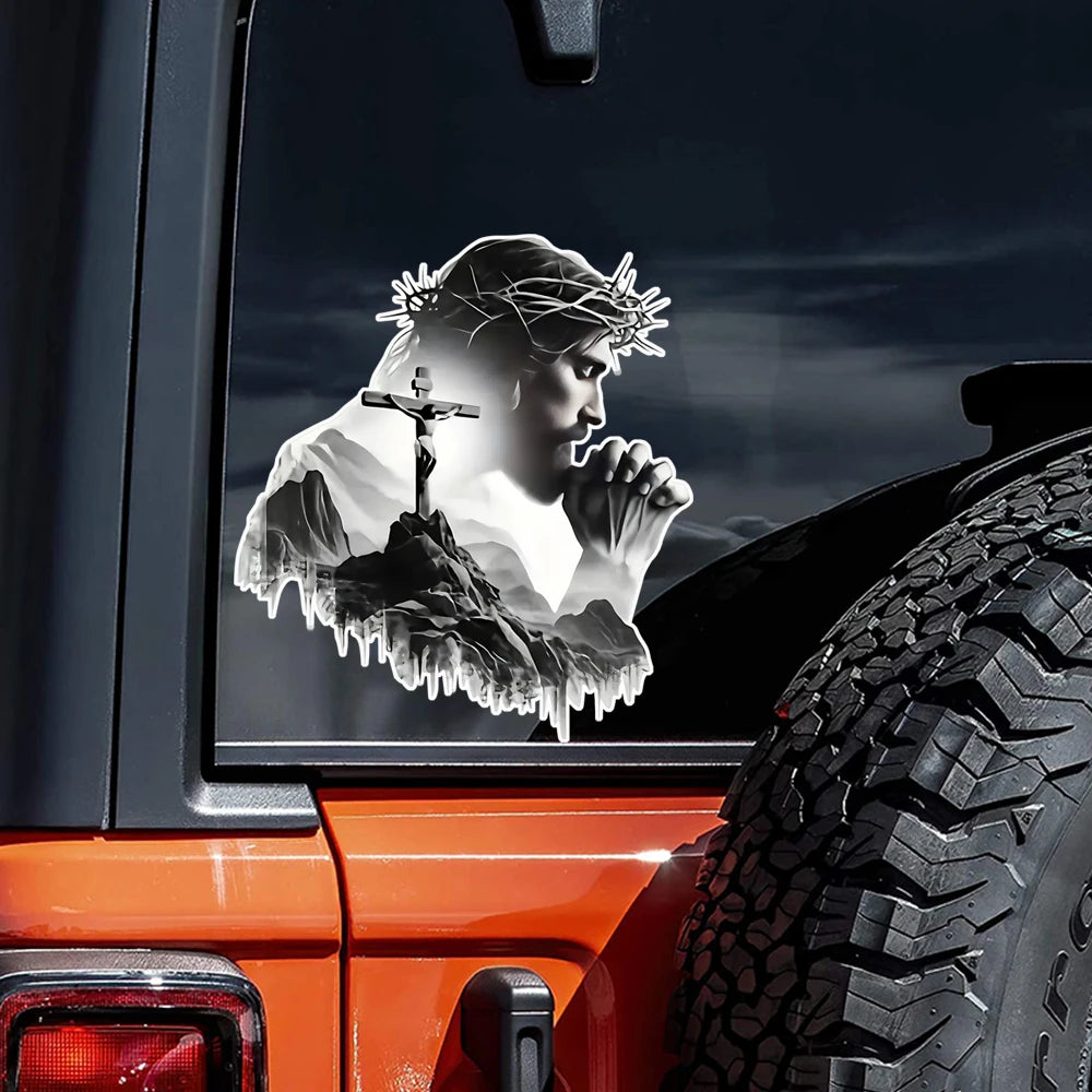 12x13cm Jesus Faith Vinyl Decal – Durable Auto Sticker – Car Accessories | MotorWorld Marketplace