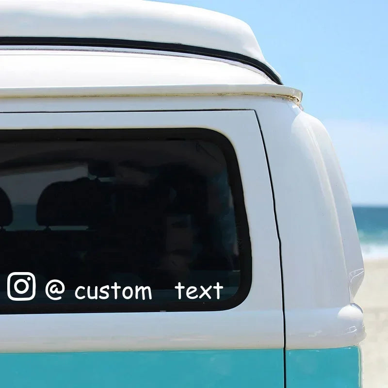 Custom Instagram Username Vinyl Decal for Car & Motorcycle – Car Accessories | MotorWorld Marketplace