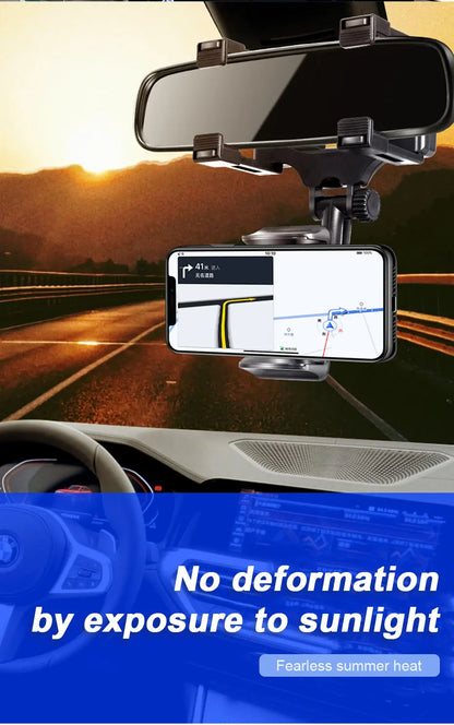 Support de téléphone pour rétroviseur SEAMETAL — Montage stable à 360°