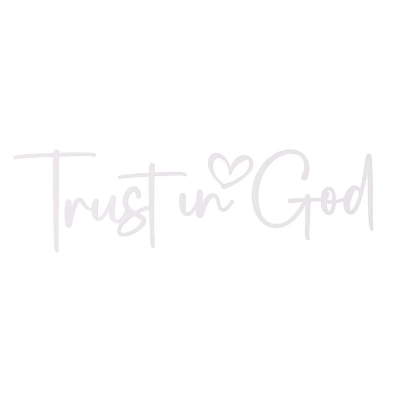 Trust In God Mirror Decal – Faith Vinyl for Car Professionals