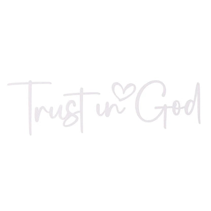 Trust In God Mirror Decal – Faith Vinyl for Car Professionals