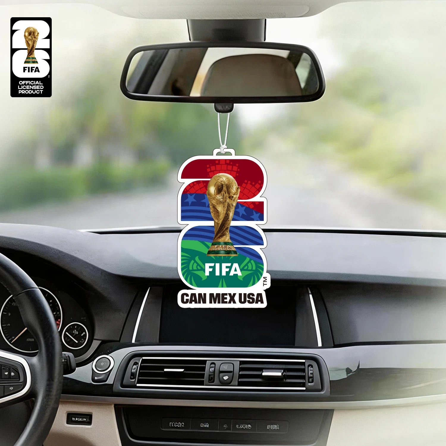 FIFA World Cup 2026 Official 3 Pack Car Air Freshener with Trophy Mascot & Host City Design, Long Lasting Scent for Car & Home – Car Accessories | MotorWorld Marketplace
