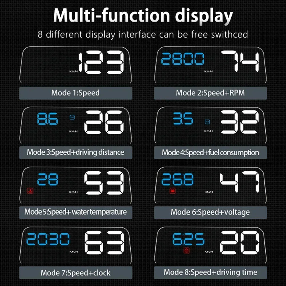 C500 Blue OBD/T900 HUD GPS Turbo Gauge LCD Odometer – Car Accessories | MotorWorld Marketplace