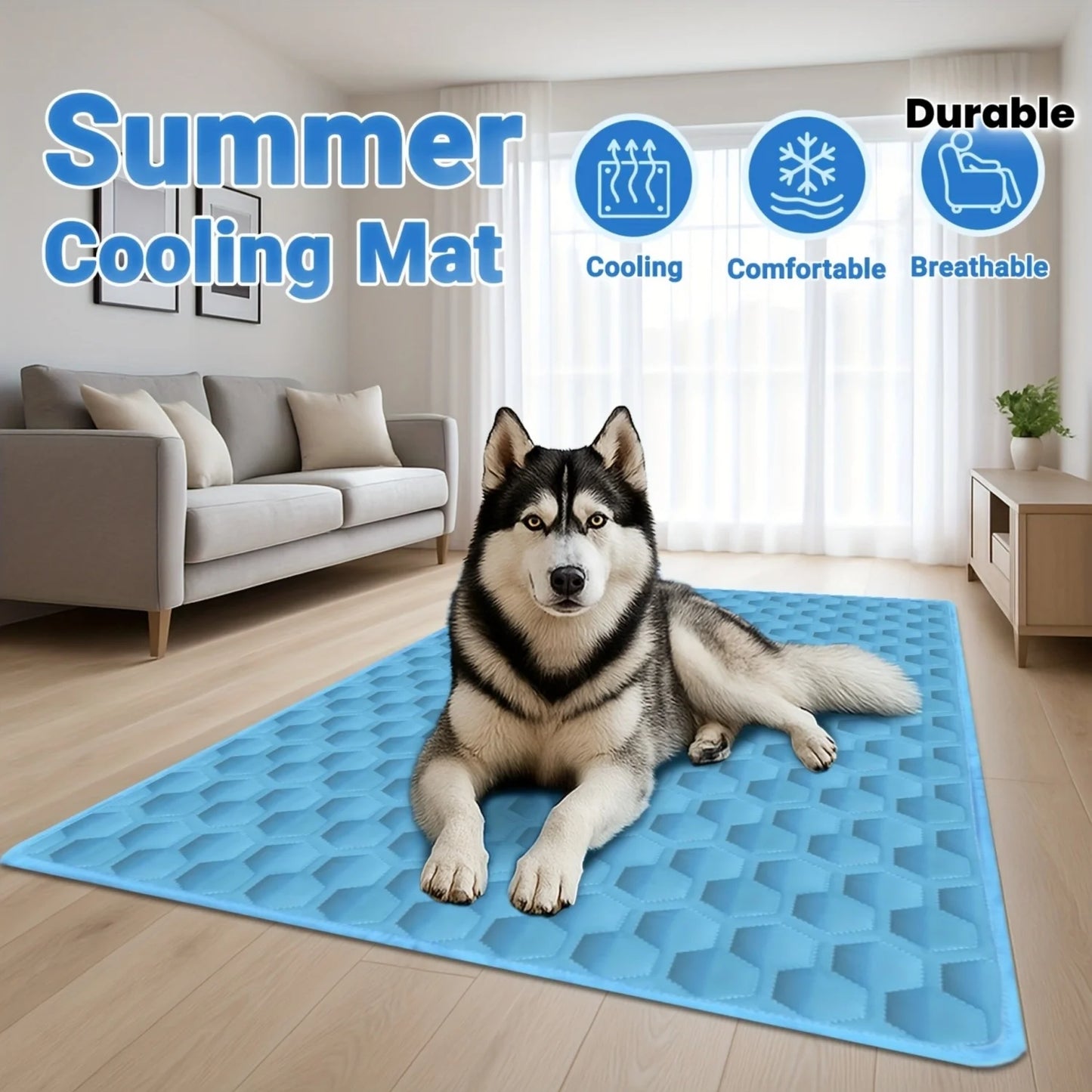 Premium Ice Silk Pet Cooling Mat – Washable & Durable Pad – Car Accessories | MotorWorld Marketplace
