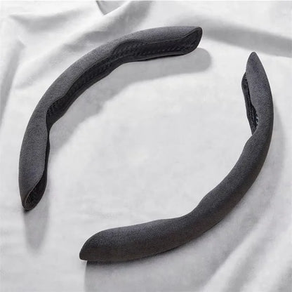 Brown Suede 38CM Universal Steering Wheel Cover Non-Slip Gray – Car Accessories | MotorWorld Marketplace