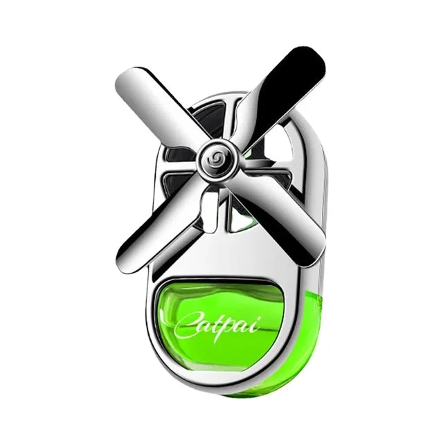 Désodorisant pour voiture à hélice rotative - Clip d'aromathérapie au parfum océanique
