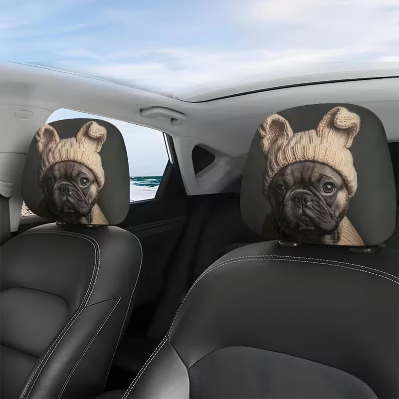 2PCS Cartoon Eyes Headrest Covers – Festive Car Interior Decor Style15 – Car Accessories | MotorWorld Marketplace