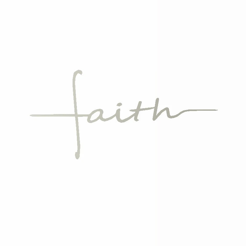 Faith Cross Vinyl Decal – Car Window & Laptop Christian Decor