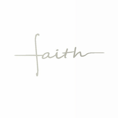 Faith Cross Vinyl Decal – Car Window & Laptop Christian Decor