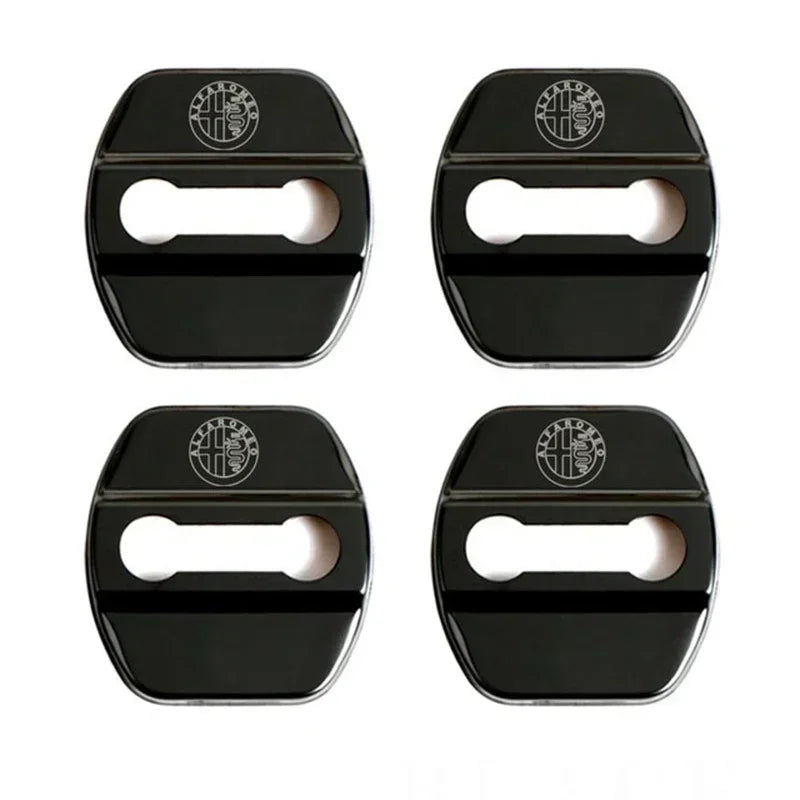 4Pcs Door Lock Cover for Alfa Romeo A Black – Car Accessories | MotorWorld Marketplace