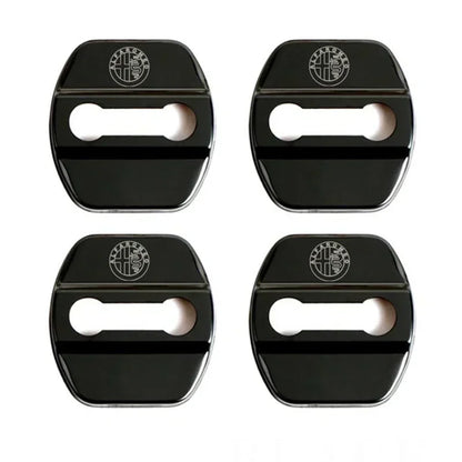 4Pcs Door Lock Cover for Alfa Romeo A Black – Car Accessories | MotorWorld Marketplace