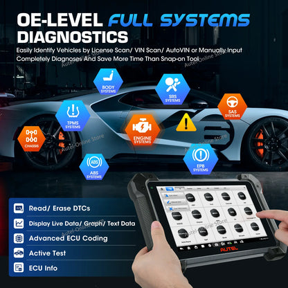 Autel MK908 II Pro Scanner 10.1" Advanced ECU Coding 40+Svc – Car Accessories | MotorWorld Marketplace