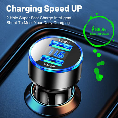 240W Dual USB Car Charger, Digital Display – Car Accessories | MotorWorld Marketplace