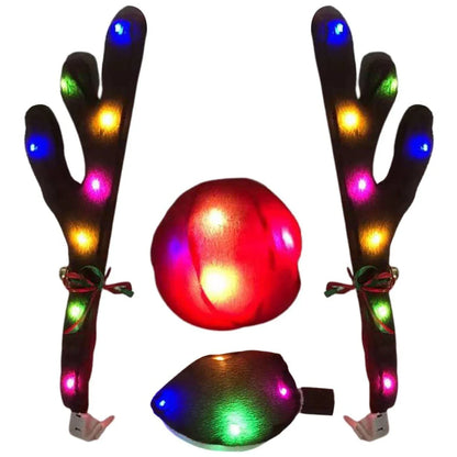 LED Reindeer Antler Kit – Festive Car & Truck Decoration