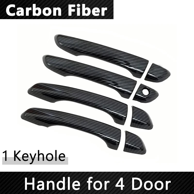 Citroen C4 MK3 2021-2023 Door Handle Trim Cover Rustproof Carbon Fiber 4pcs – Car Accessories | MotorWorld Marketplace