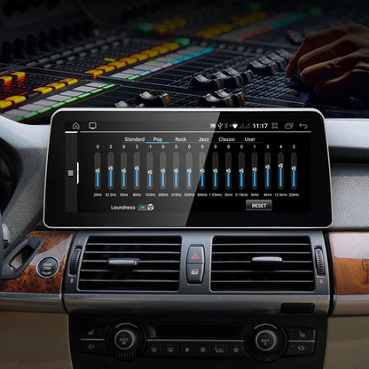 Système Android 12.3 pouces 2024 avec CarPlay sans fil pour BMW X5/X6 - Navigation GPS