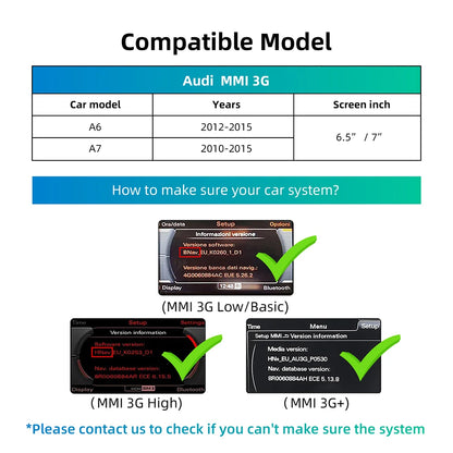 Wireless Carplay Android Auto Kit for Audi A6 A7 2010-15 MMI Audi A6 A7 2010-2015 – Car Accessories | MotorWorld Marketplace