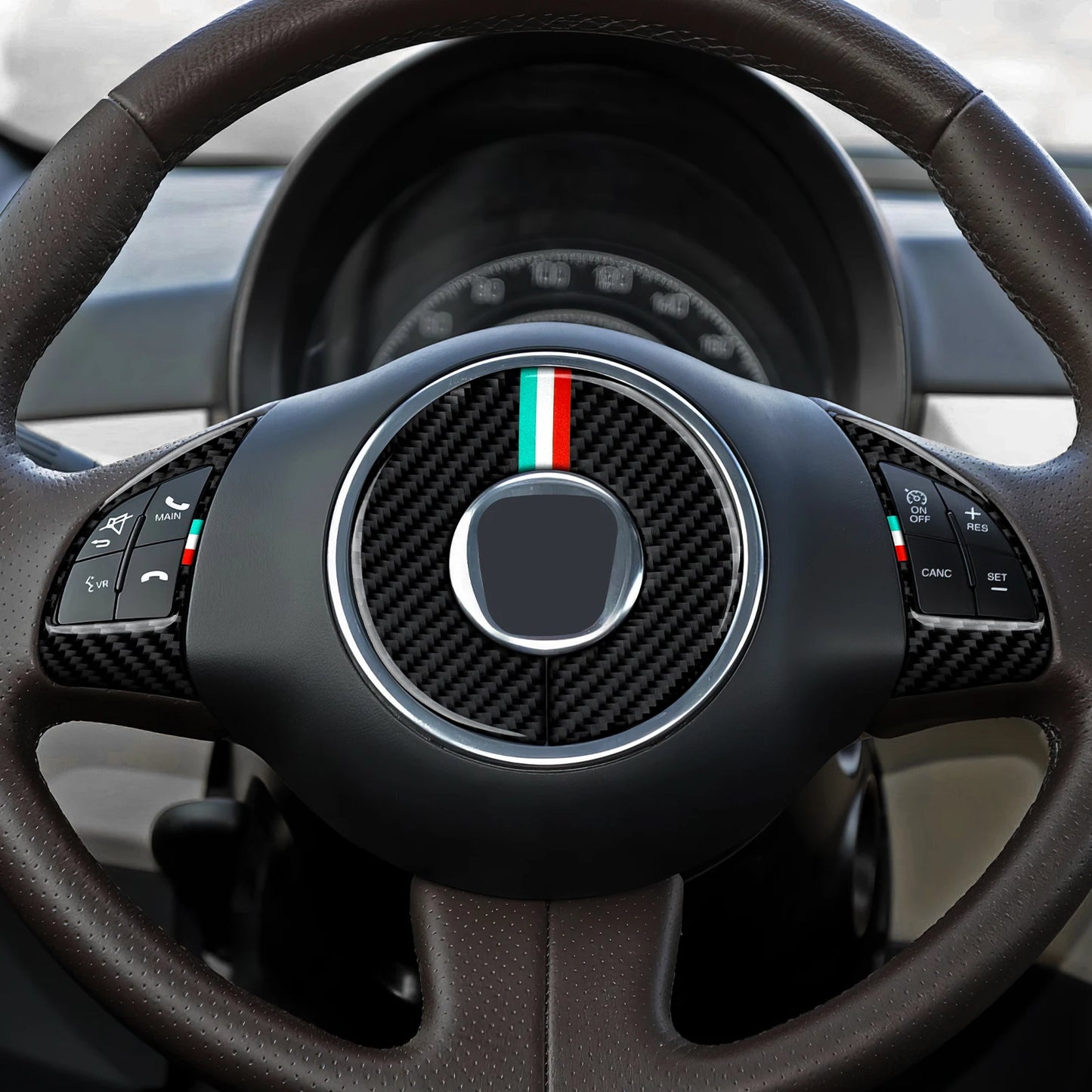 Carbon Fiber Steering Wheel Trim for Fiat 500/595 2007-2019 – Car Accessories | MotorWorld Marketplace